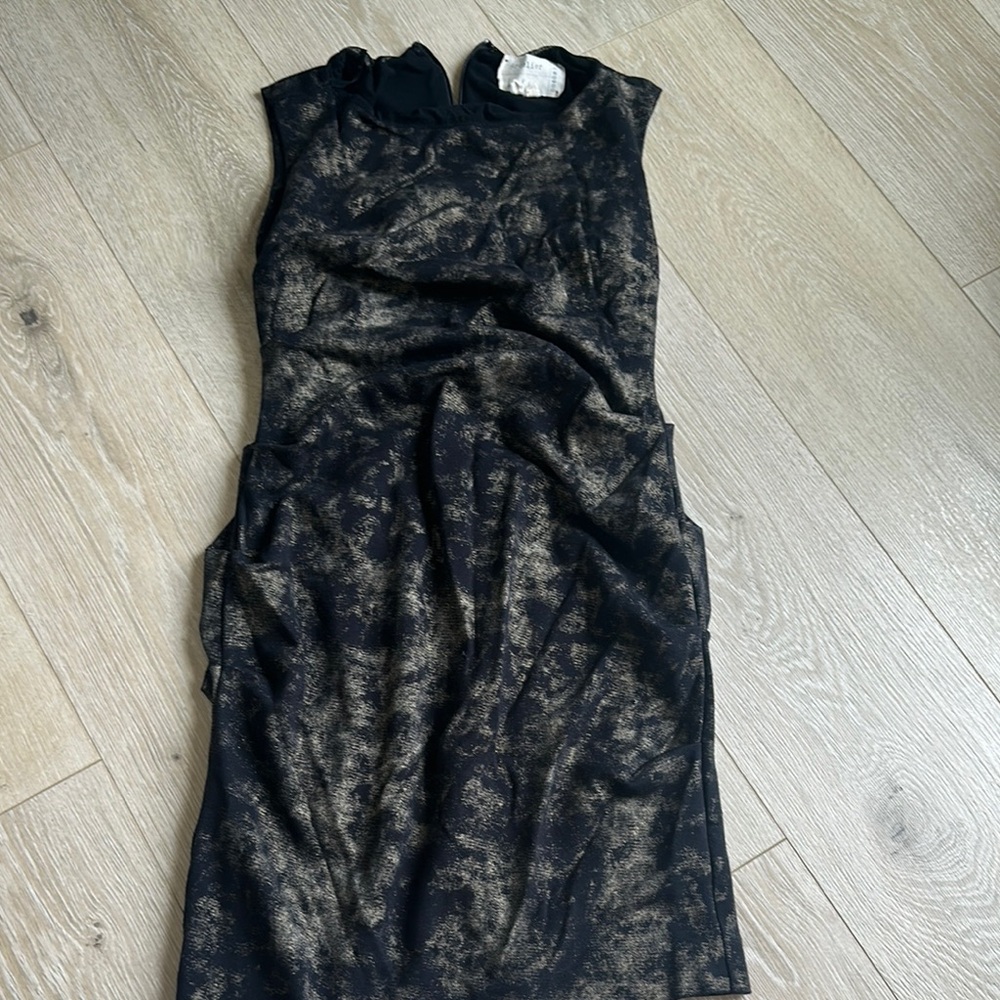 Elegant Black and Gold Artelier by Nicole Miller Women's Dress size S